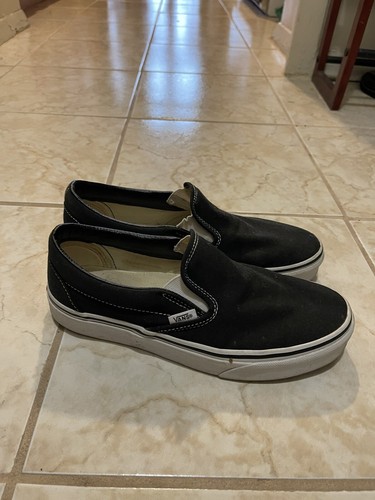 womens black vans size 8