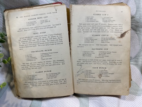 1936 Boston Cooking-School Cookbook by Fannie Farmer + Notes, Ads, Ephemera - Picture 12 of 20