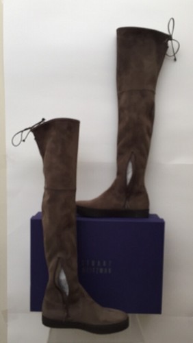 Stuart Weitzman Playtime Over the Knee Muslo Alto Pantano Gamuza Bota Talla 8 NUEVA - Imagen 7 de 11
