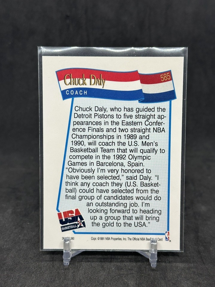 Chuck Daly 1991 92 NBA Hoops USA Basketball 585 Dream Team EBay chuck-daly-1991-92-nba-hoops-usa-basketball-585-dream-team-ebay
