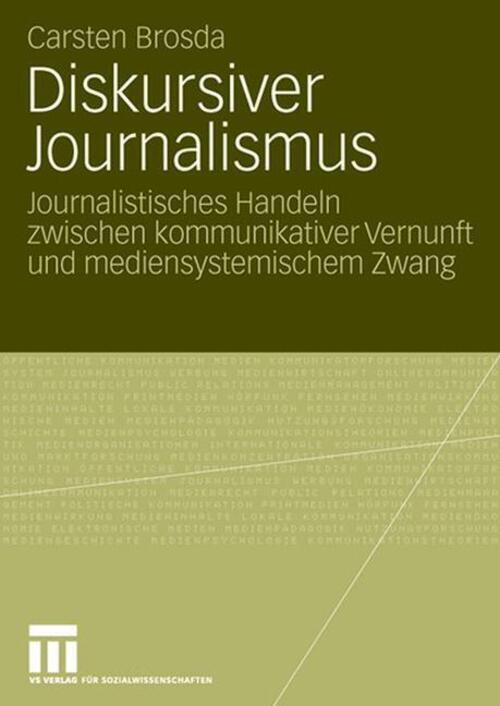 Thumbnail - Diskursiver Journalismus Carsten Brosda Taschenbuch Paperback Viii