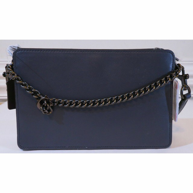 coach navy crossbody bolsa