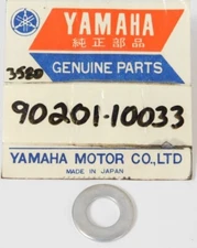1 NEW Genuine Yamaha Motorcycle ATV Factory Plate Washer OEM 90201-10033 NOS