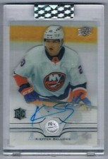2020-21 UPPER DECK CLEAR CUT KIEFFER BELLOWS ROOKIE AUTO NEW YORK ISLANDERS