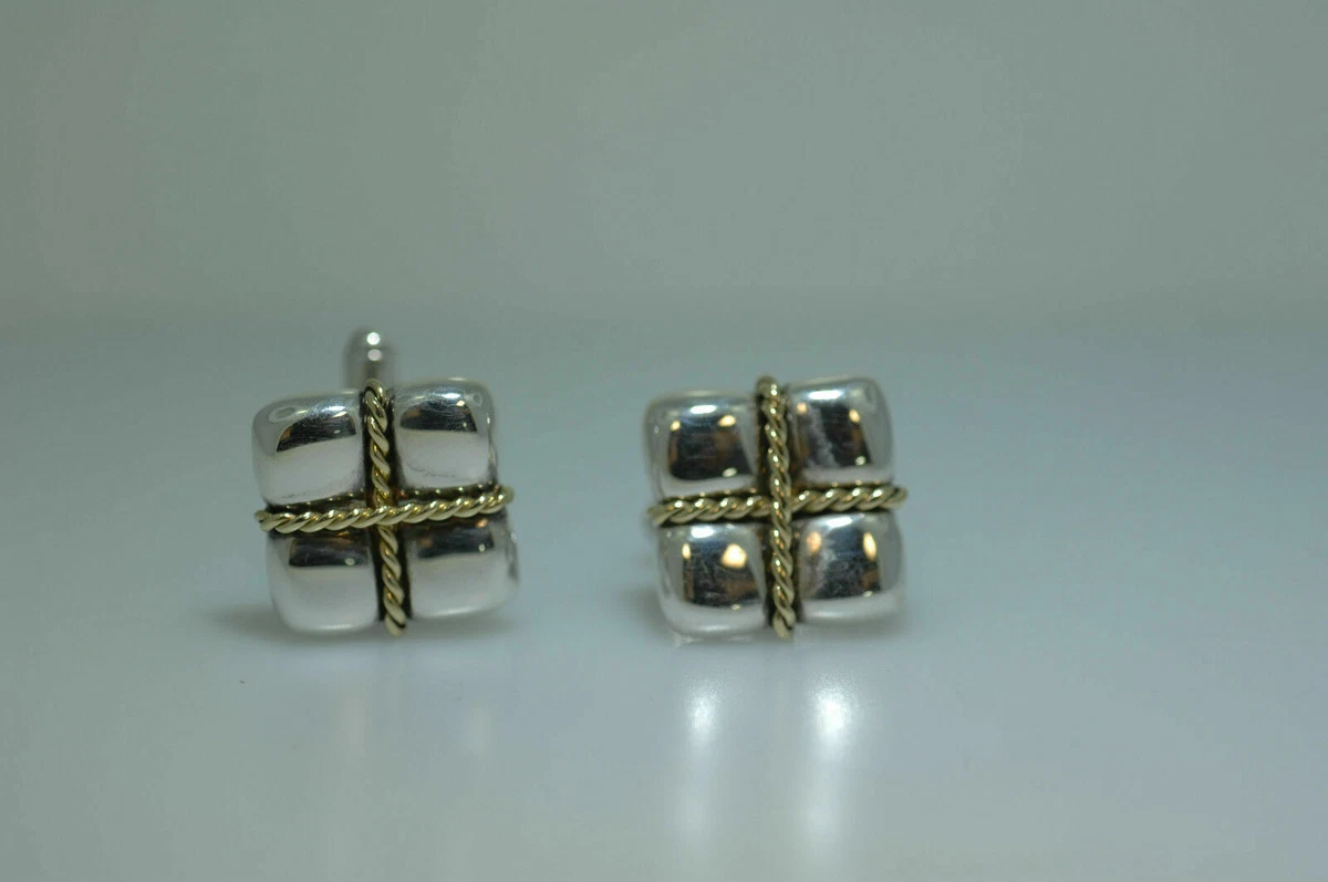 Tiffany & Co. Sterling Silver Gold Cufflinks for Men for sale | eBay