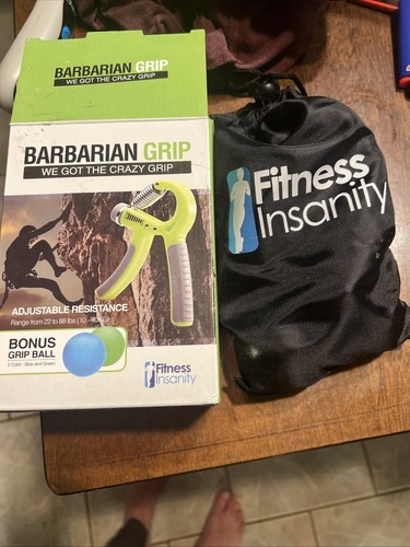Fitness Insanity Barbarian Grip Hand Gripper With Bonus 2 Grip Balls Open Box - Picture 2 of 3