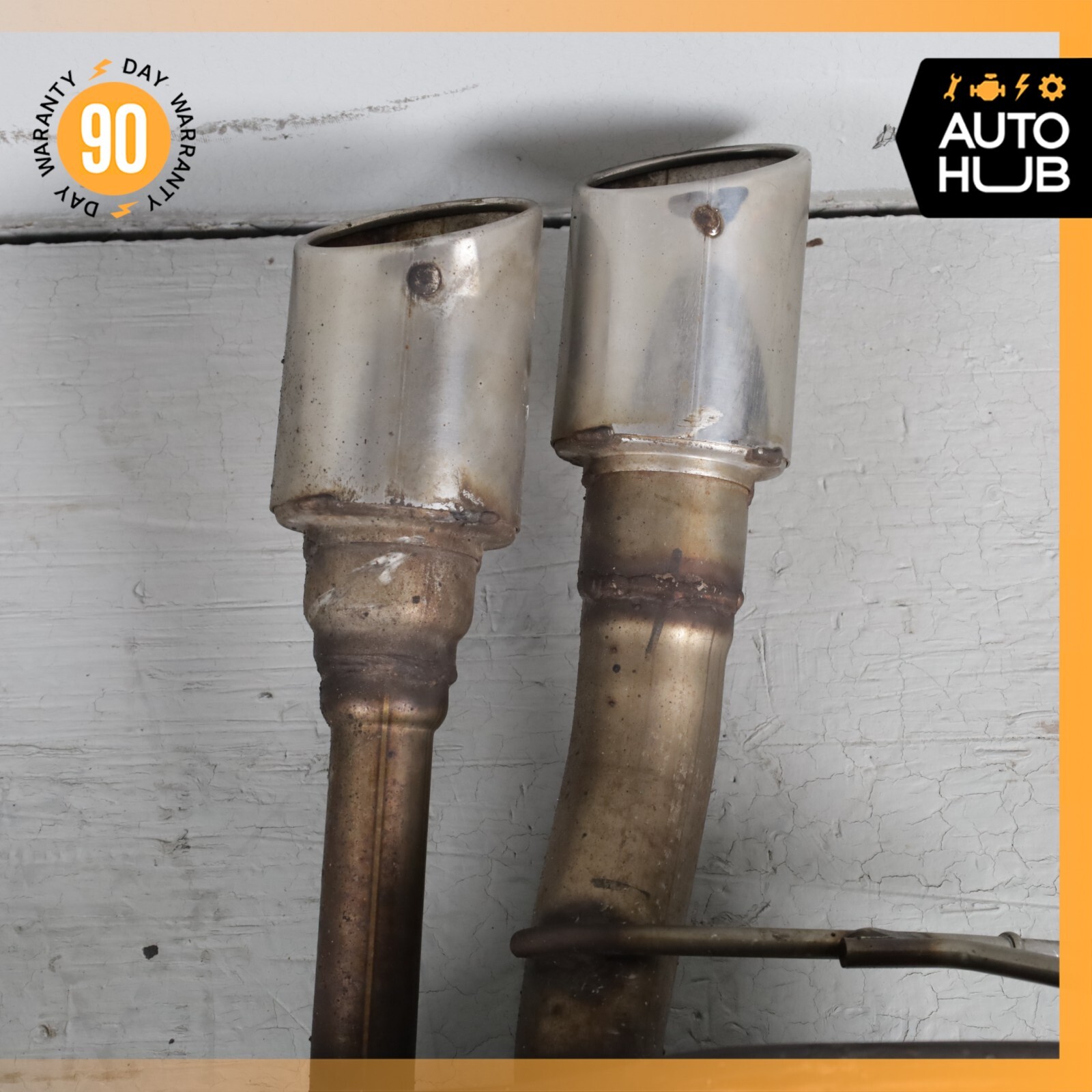 Maserati Quattroporte M139 Exhaust Mufflers Dual Tips Left & Right Side Set OEM