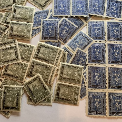 1929 1931 YUGOSLAVIA CHARITY STAMP MNH LOT SERBIAN WAR MEMORIAL CEMETARY FRANCE - Picture 5 of 9
