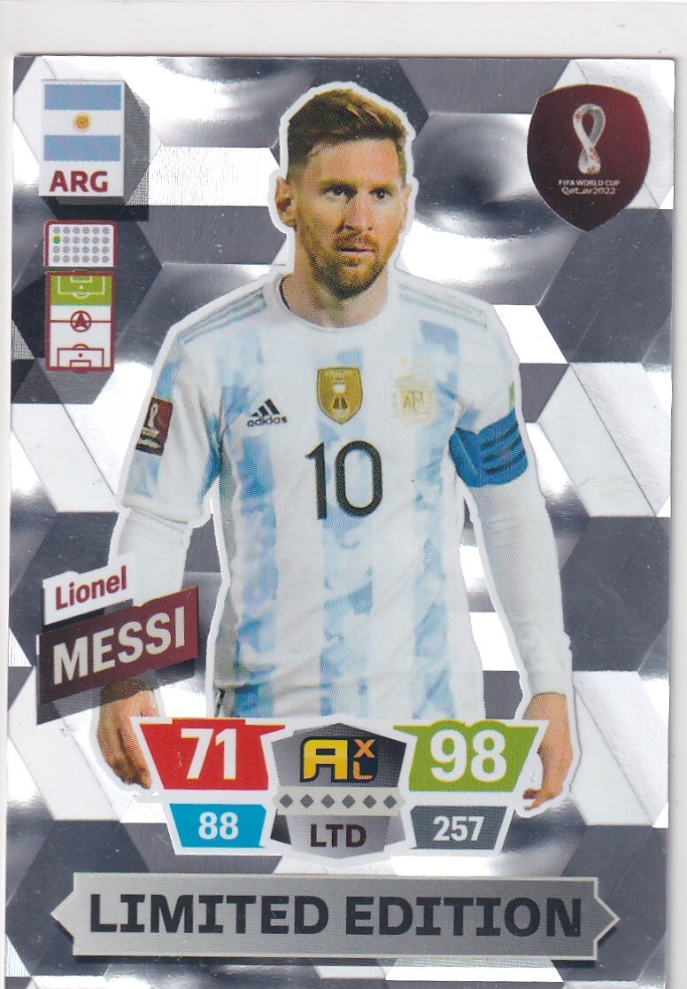 Panini FIFA World Cup 2022 Qatar Lionel Messi Gold Limited Edition