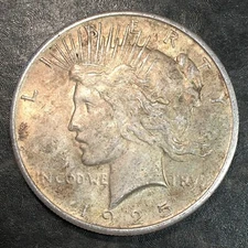 1925 Peace Silver Dollar - Nice Uncirculated - High Quality Scans #Q632