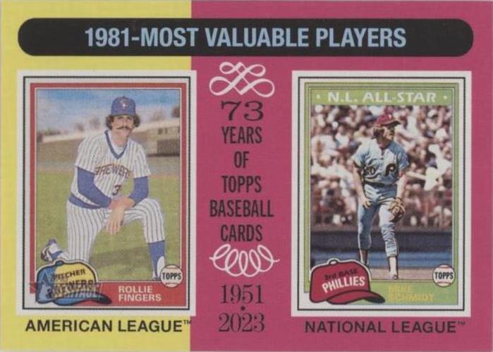 2024 Topps Heritage - Mike Schmidt Rollie Fingers #196 - 1 of 1