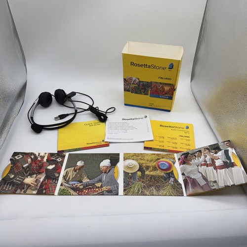 Rosetta Stone Italiano Version 4 Level 1-5 Set w/ Activation Code - Picture 2 of 7