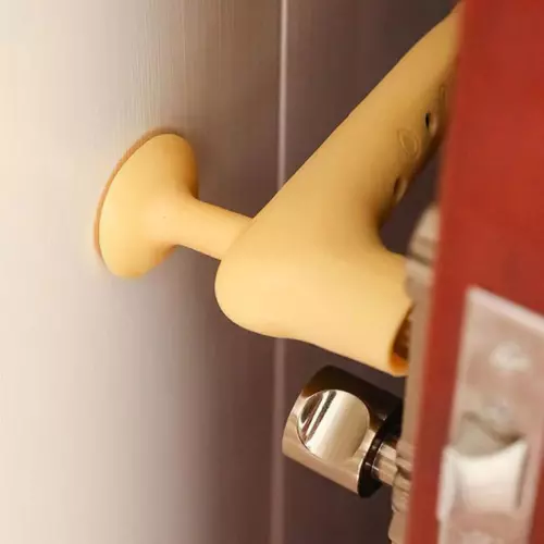 Silicone Door Stops Anti-Collision Door Handle Stopper Wall Protector - Picture 6 of 12
