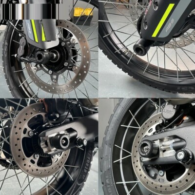 Protections Glissières Cadre Moto CFMOTO 450MT 2024-2025 - Aluminium CNC + POM, Noir