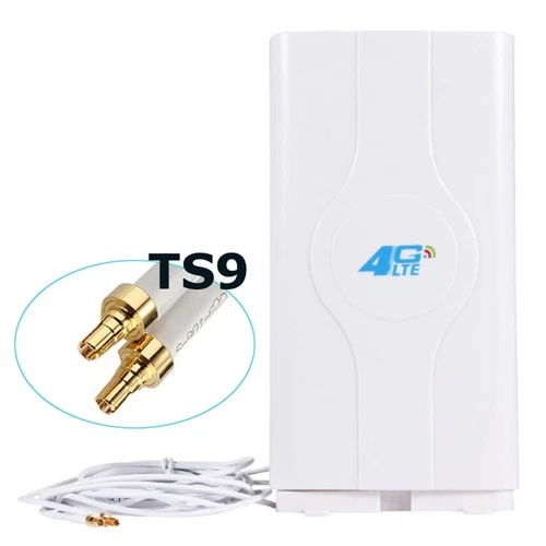 A40C LTE 4G Antenne 49dBi, 2m Antennenkabel, TS9 Connector MIMO Signalverstärker