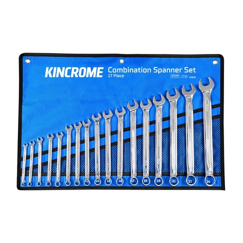 Kincrome 17 Piece Metric Combination Ring & Open End Spanner Set 6-24mm K3028 - Picture 9 of 9