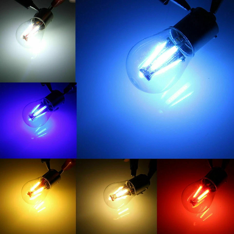 2x 1156 BA15S 2W LED Blinker Rücklicht Rückfahrleuchte COB-Glühlampen DC 12-28V - Bild 2 von 4