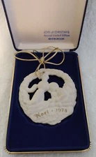 Gorham Joys of Christmas Annual 1978 Limited Edition Fine China Boxed Ornament