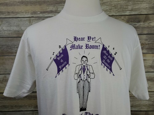 Screen Stars 1980s Wedding Groom Father Funny White 50/50 Shirt Adult XL USA - Picture 9 of 12