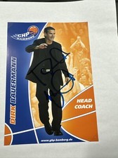 Brose Bamberg Autogrammkarte Dirk Bauermann GHP Bamberg Dr. Pfleger