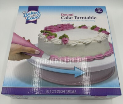 Round  ArtSkills Cake Turntable, fits 10 Cakes New In Box