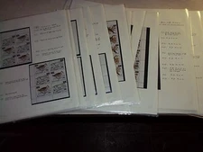 AITUTAKI COOK ISLANDS STAMPS FULL SHEET OVPT STUDY 1983 BIRDS  HUGE CV