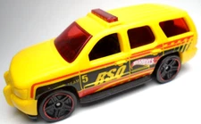 2023 HOT WHEELS '07 CHEVY TAHOE #5 RSQ YELLOW 1:64 DIECAST 3" TRUCK W/ RED BLACK
