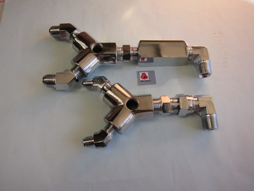 Lowrider Hydraulics 1/2" Y steel, 1/2" square check valve & elbows, heavy duty - Picture 7 of 7