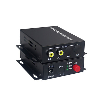 2 Audio Over FC Fiber optic Extender Converters for Broadcast system (Tx/Rx) Kit