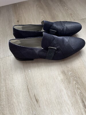 CESARE PACIOTTI US 6.5 Elegant Navy Color LOAFERS ITALIAN 