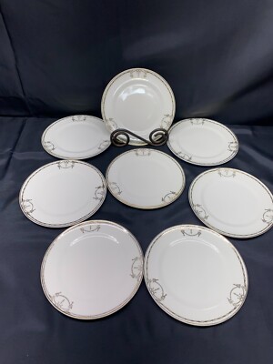 Salem ''COMMODORE'' USA ~ 23 K Gold ~ Set of 8 ~ Bread Plates ~ 6 3/8''