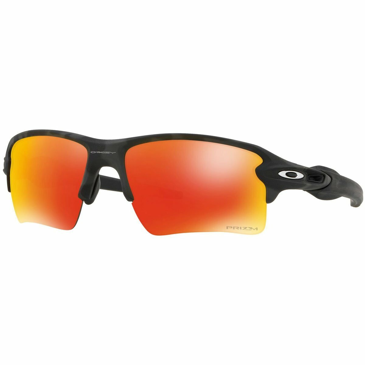 Oakley Flak 2.0 XL Prizm Red Half-Rim Black Sunglasses OO9188-86