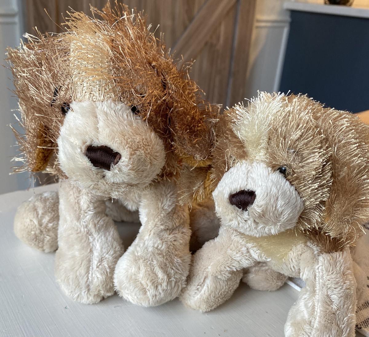 GANZ Webkinz HS011 8 in And LIL KINZ HS011 6 in Cocker Spaniel Tan