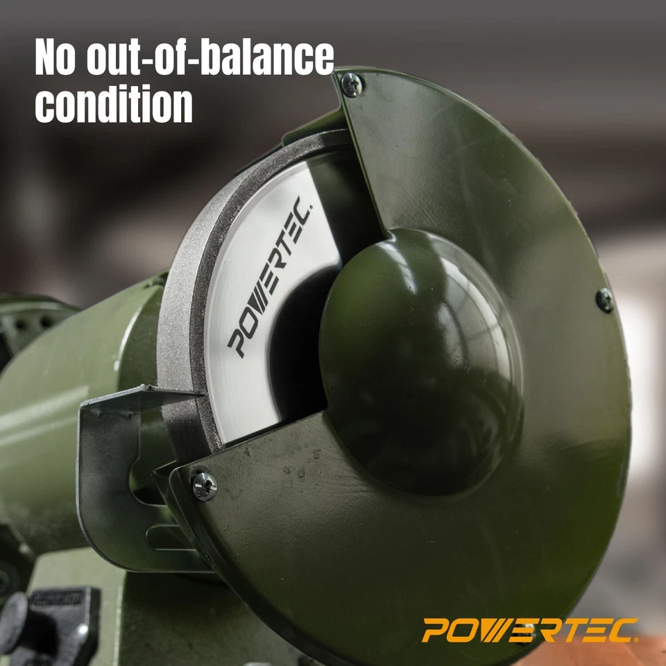 POWERTEC 15700 CBN Grinding Wheel 8 inch 180 Grit, 1" Wide with 5/8" Arbor, 1PK - Image 3 of 4