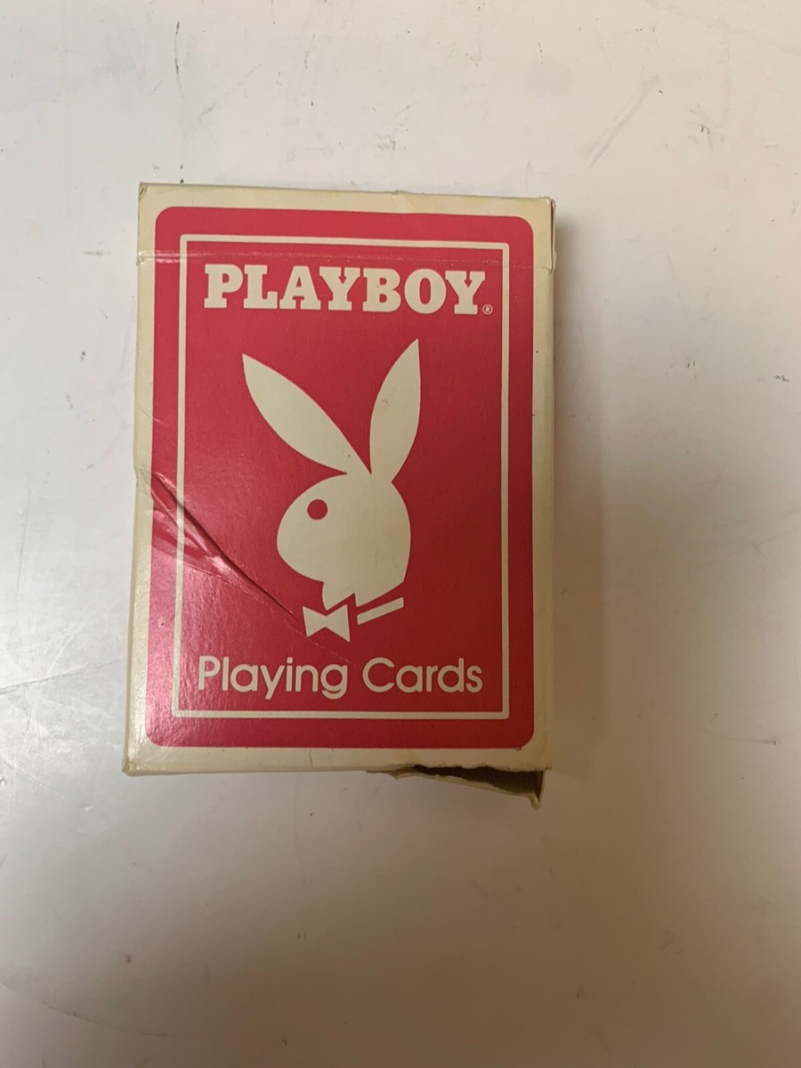 VINTAGE PLAYBOY BUNNY PLAYING CARDS RED AK 7206 MADE IN USA