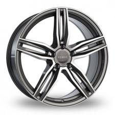 4X Kia Carnival 1998 to 2022 Alloy Wheels & Tyres - 18" Romac Venom Gloss Gun...