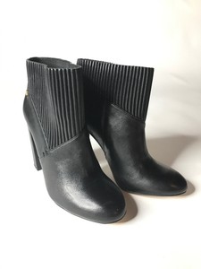 calvin klein patent leather ankle boots