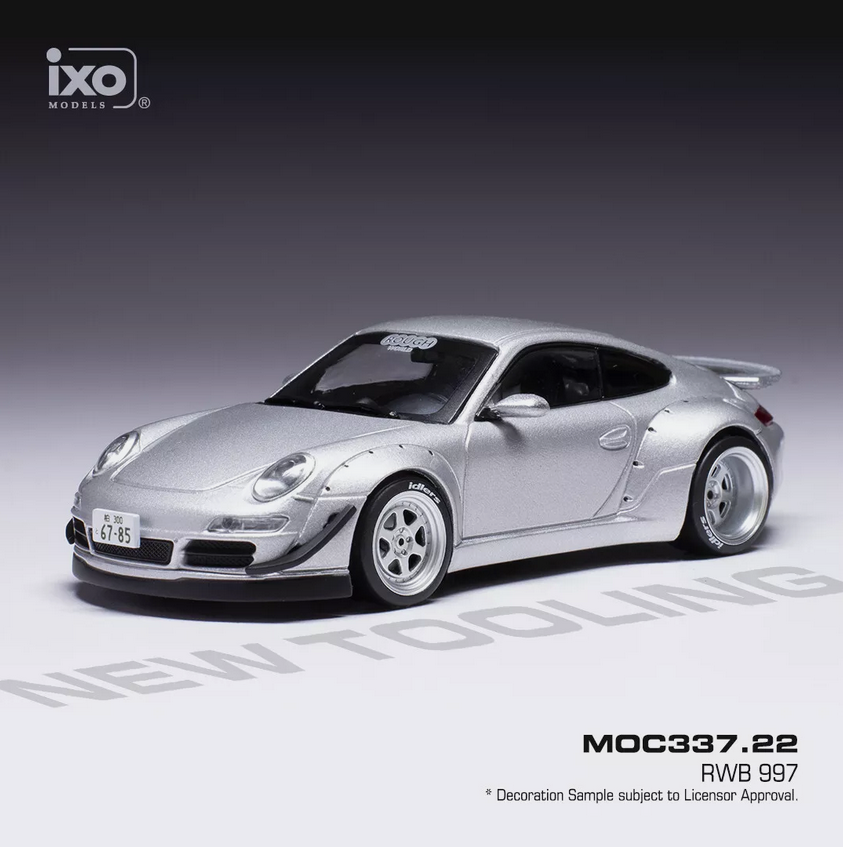 ミニカー RWB997Ignition Model Porsche 911 IXOMODELS, PORSCHE RWB 997 grau metallic 1:43, 1/43