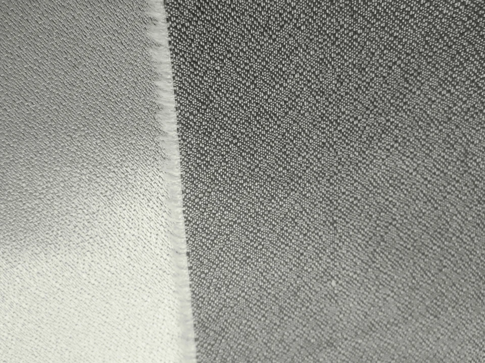 5 Yds- Gorgeous Designer SILVER-PALE GRAY Crepe backed Charmeuse SATIN Fabric - Image 4 of 4