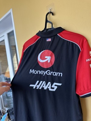 MONEYGRAM HAAS F1 TEAM GR Toyota ISSUE POLO SHIRT 2024 Size M | eBay