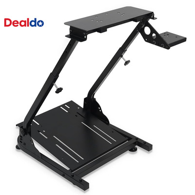 Sim Racing Wheel Stand Foldable & Adjustable Height Steering Wheel Stand for Log