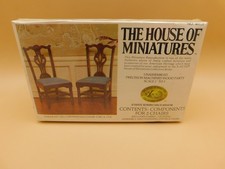 X-ACTO House of Miniatures Straight Leg Chippendale Chairs Unassembled Sealed