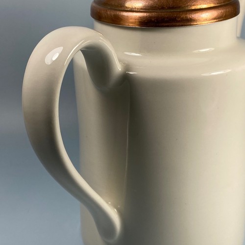 Vintage Hall China Co. "Am Biance" Copper Top Tea Pot ~ 4 cup - Picture 13 of 16