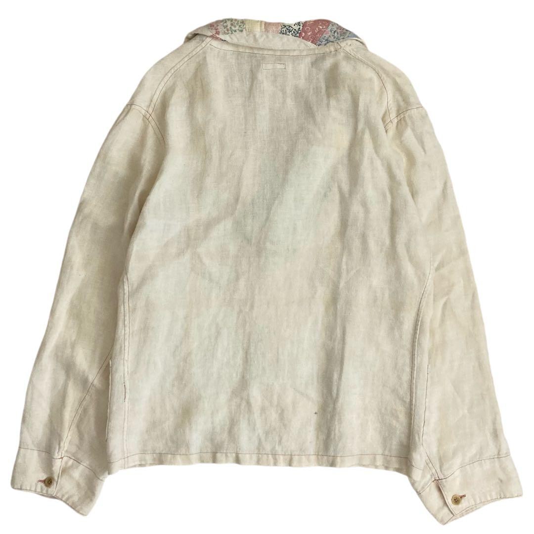 KAPITAL Linen Patchwork Jacket Casual Outerwear L… - image 4
