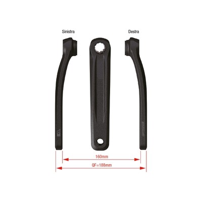 FSA CK-141SS Pédalier Vélo Route 2x11 Vitesses Cannondale One - 170/172.5/175mm - 50/34 BB30
