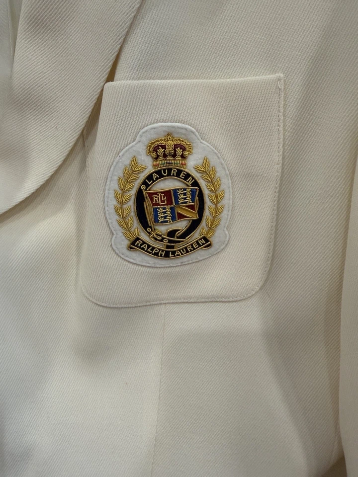 Vintage Ralph Lauren Ivory Blazer - Image 4 of 4