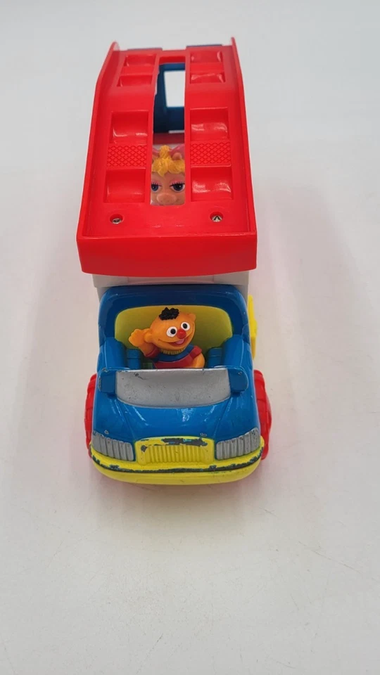 Camión de colección Tyco Diecast plástico calle sésamo camión Ernie conducir 9" 2 coches Foto 3 de 4