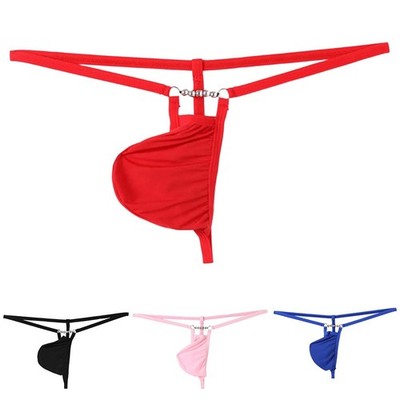 Herren Tanga Unterwäsche Low Waist Bulge Pouch G String T Back Höschen weiches