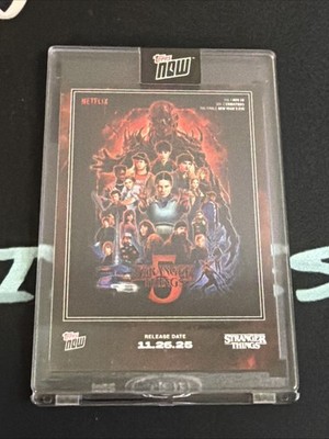 2025 Topps Now Stranger Things 5 Card #STRA Season 5 Netflix