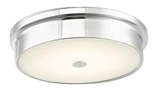Abra Lighting - Spark - 12 Inch 16W 1 LED Flush Mount-Chrome Finish
